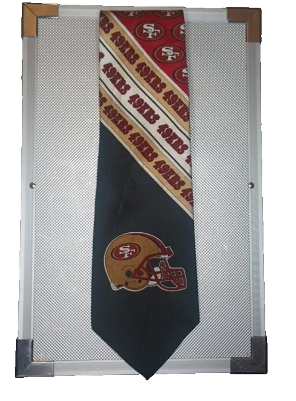 San Francisco 49ers 100% Silk Neck Tie Vintage 1996 NFLP Helmet Stripe 57 Inch